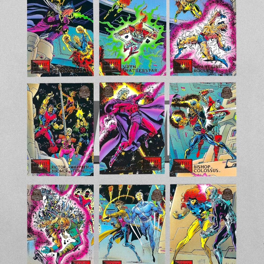 1994 Marvel Trading Cards -Full Set of 9 - Fatal Attraction